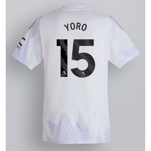 Maglia Calcio Manchester United Leny Yoro #15 Seconda Divisa 2025-26 Manica Corta